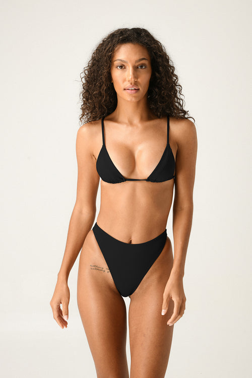 colette noir swimwear bikini top