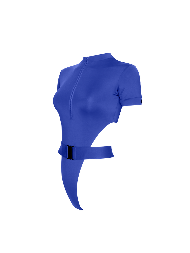 the dom violet powersuit swimwear side profile