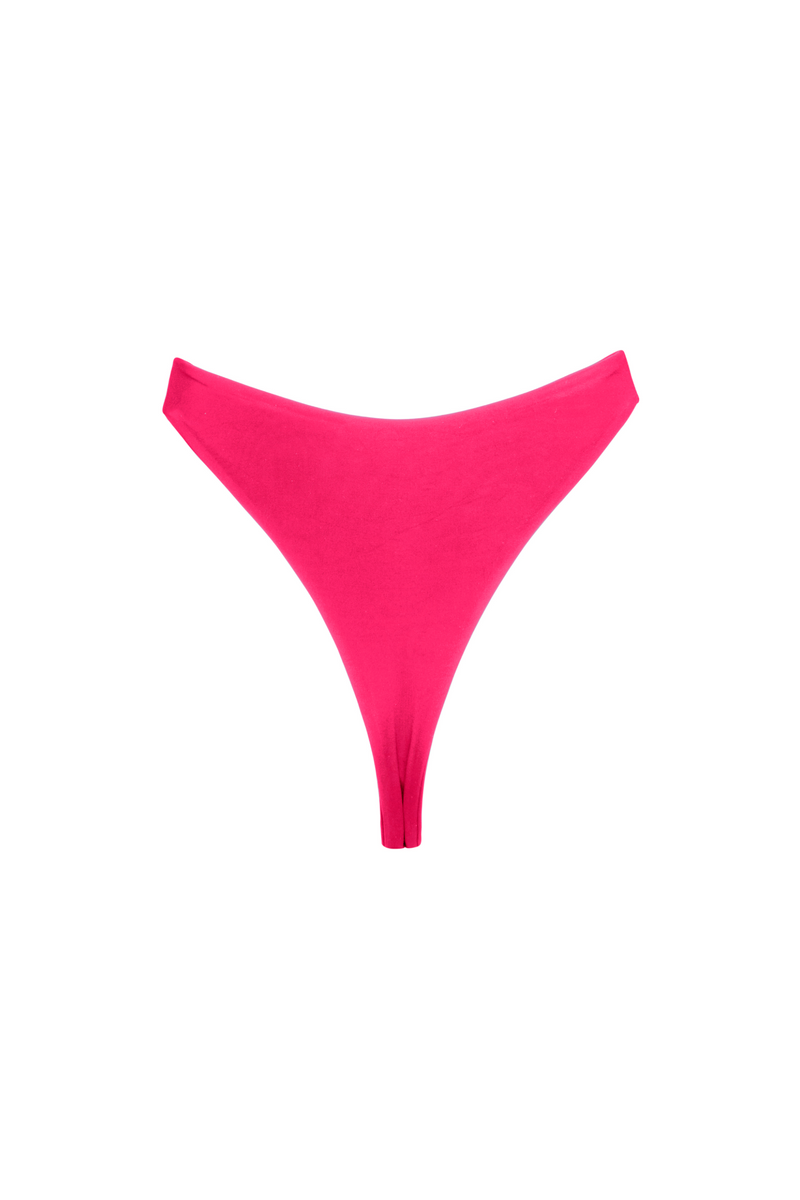 The Colette Fuchsia cheeky bikini bottom