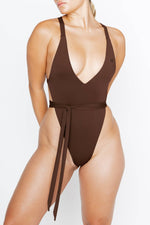 nala one piece chocolate swimsuit