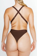 Nala One-Piece Chocolate Completely adjustable bathing suit