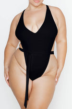 Nala One-Piece Noir luxe recycled nylon Swimmer- MOMMA LABEL