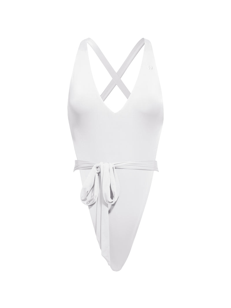 Nala One-Piece Ivory swimwear front profile