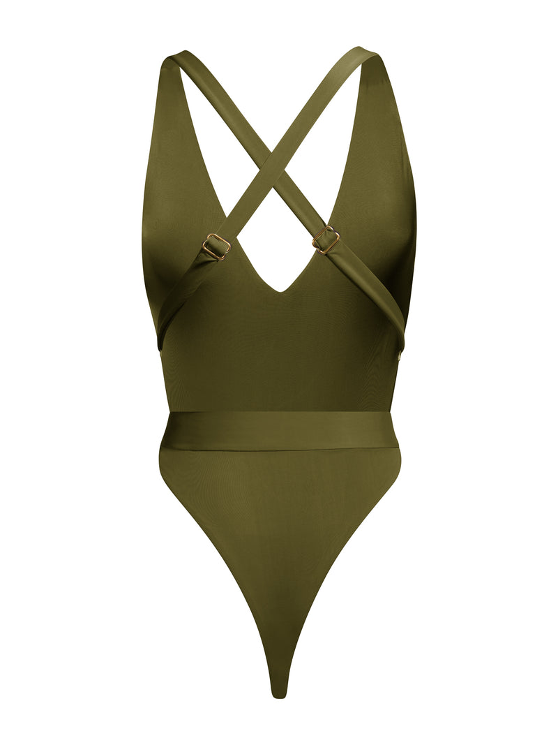 Nala One Piece 80% recycled nylon moss swimsuit