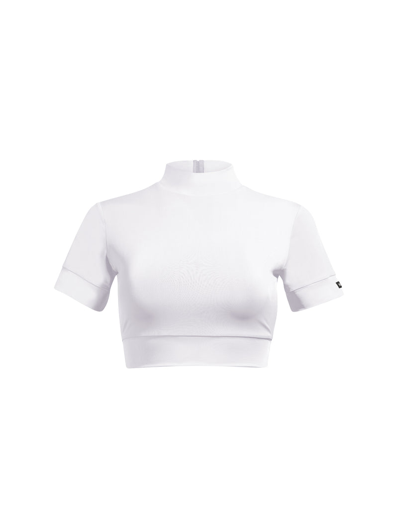 Roxanne Crop top Ivory white - MOMMA LABEL 