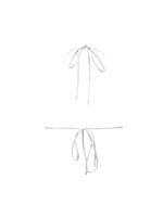 Tara Tie-up Ivory  white string bikini