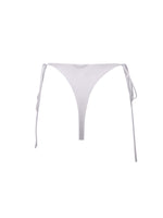 double layered bottom white swimwear