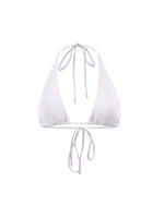 Tara Tie-up Ivory white string bikini top
