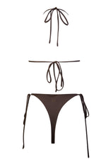 high waisted string tan lines bikini